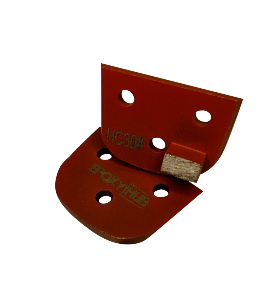 Concrete Floor Grinding, Half Bar Segments, Diamond Tooling, 30 Grit