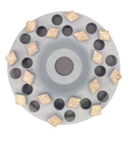 5" Cup Diamond Grind Wheels with 7/8"
