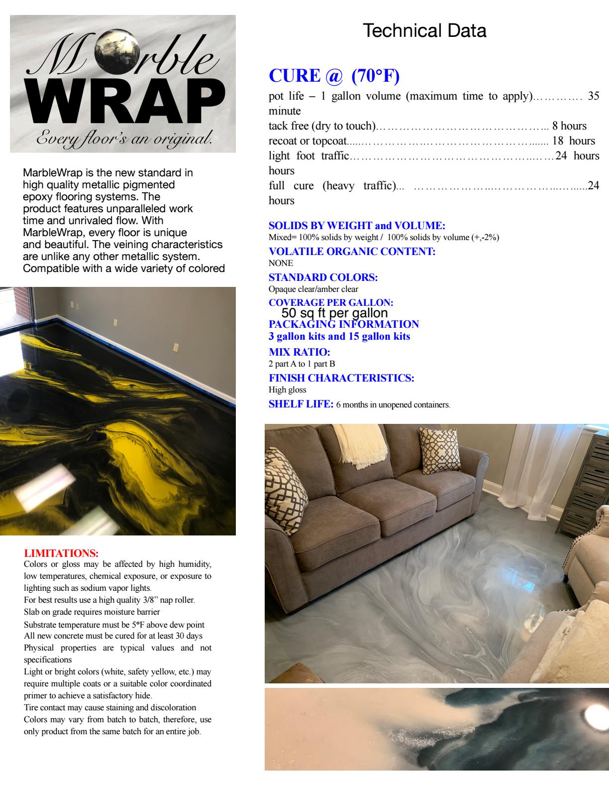 Marble Wrap Epoxy Flooring